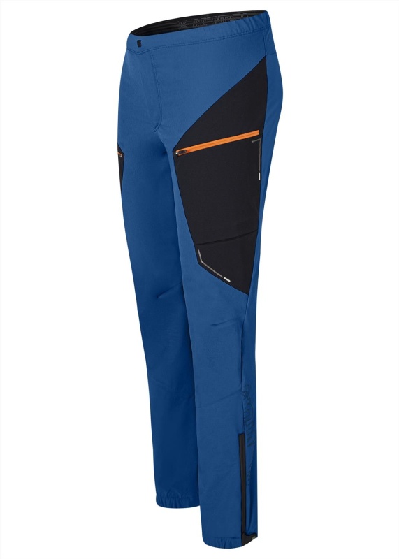 Kalhoty MONTURA SPEED STYLE PANTS Deep blue/Mandarine orange 8766